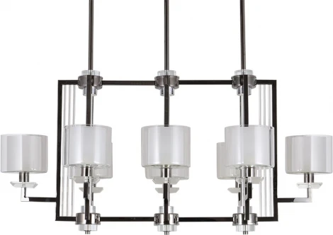 Потолочная люстра на штанге Newport 4400 4408/S black glossy (220V)