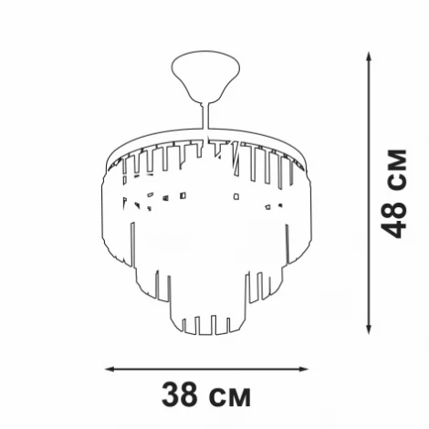 Потолочная люстра на штанге Vitaluce V5825-8/4PL (220V)