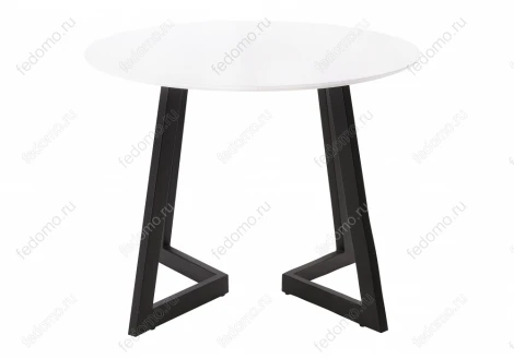 Стеклянный стол Woodville Алингсос 100(140)х100х76 белый / белая шагрень 462387