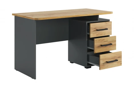 Лайт-2 Стол компьютерный 1200 Mebelson (ЛДСП/Дуб крафт золотой,Серый) арт.SKL2.1N02.3319