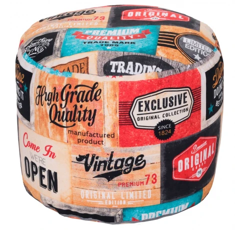 Пуфик Dreambag Круг Лейбл (Классический) 4005401