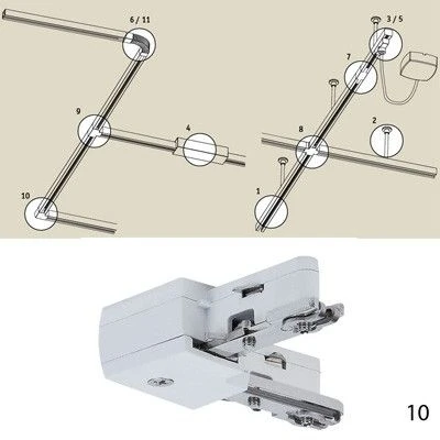 Коннектор Paulmann Urail W 97649 (220V)