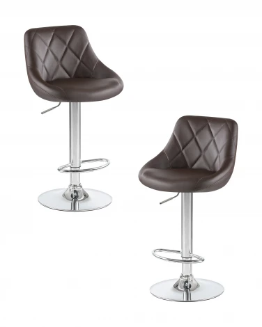 Набор 2 шт стул барный DOBRIN LOGAN (коричневый)