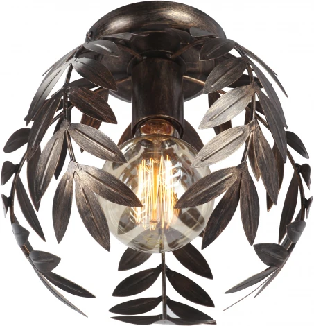 Потолочный светильник круглый Vitaluce V1869-7/1PL, 1xE27 макс. 40Вт (220V, листья)