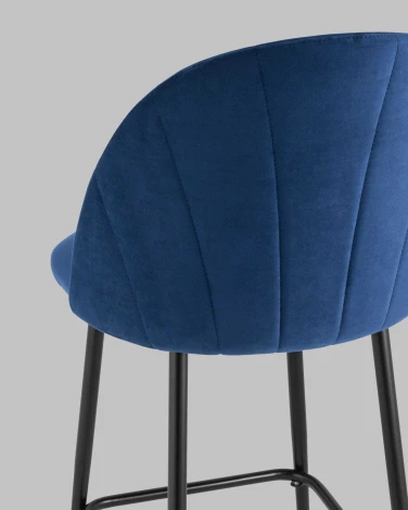 Стул полубарный Логан SN велюр синий Stool Group УТ000042214