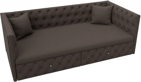 Диван детский прямой Найс (Коричневый/Рогожка) Лига Диванов арт.122426