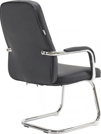 Кресло для посетителей Everprof Vesta CF Экокожа Черный