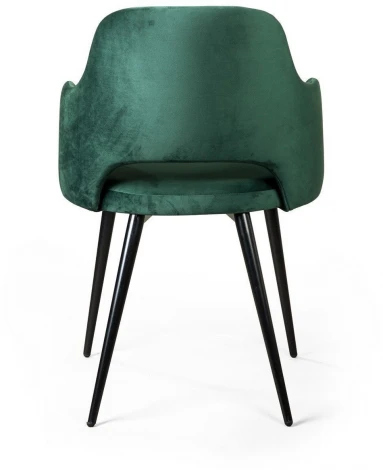 Стул William с подлокотниками, бархат зелёный 19/ черный конус Top Concept custom 78332