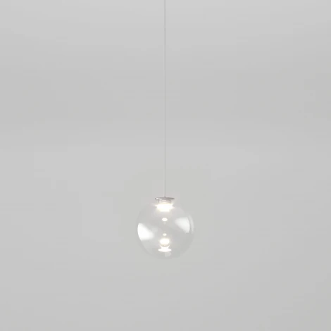 Подвесной светильник светодиодный Eurosvet WONDER со стеклянным плафоном 50234/1 LED прозрачный (220V, на проводе, шар)