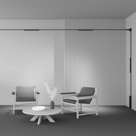 Трековый светильник Downlight Maytoni Elasity Points TR162-1-18W3K-M-B (LED, 48V)