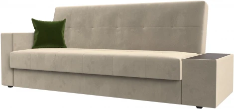 Диван-книжка Лига-020 стол справа (Бежевый,Зеленый/Микровельвет) Лига Диванов арт.118489