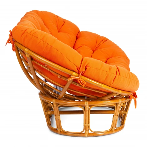 Диван MAMASAN/МАМАСАН 23/02 W /с подушкой/ подушка 182х119см, 169х102х80см, пекан орех, ткань, оранжевый, с 23 Tetchair 24261