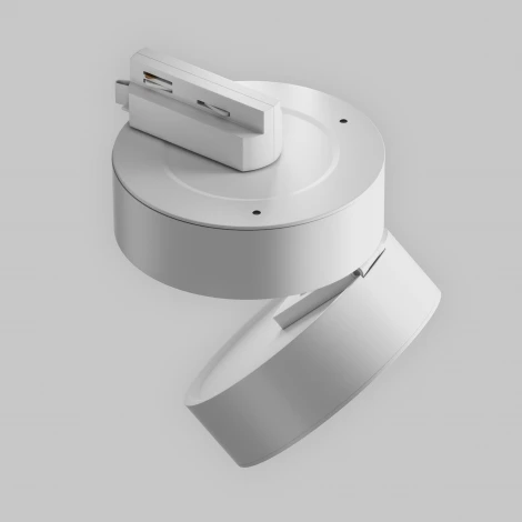 Трековый светильник однофазный 18W 220V Maytoni Onda TR007-1-18W3K-W-1 (LED, круглые)