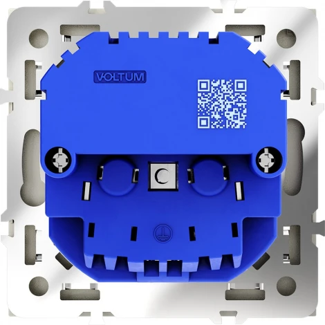 Розетка с заземлением, шторками и USBх2 (шелк) Voltum S70 VLS040404
