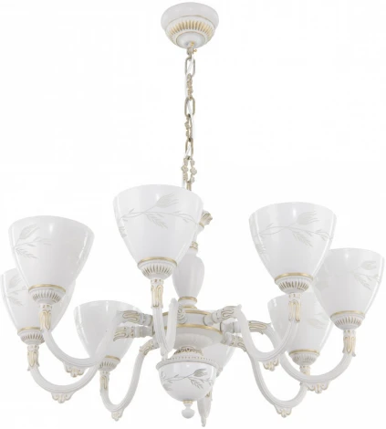 Подвесная люстра Arte Milano AM343837 347837/8 WT+G (220V, на цепи)