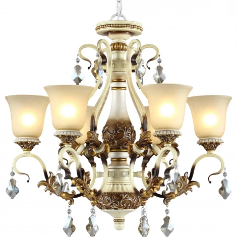 Подвесная люстра N-Light 708 708-06-02 ivory + amber