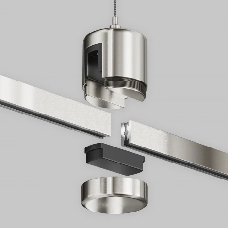 Подвес тросовый Hang с прямым коннектором питания Flarity Maytoni Accessories for tracks Flarity TRA157SW-IPC1-PT (24V)