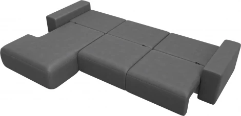 Диван угловой Лига-036 НПБ Классик Лонг левый угол Лига Диванов (Замша) арт.127801L