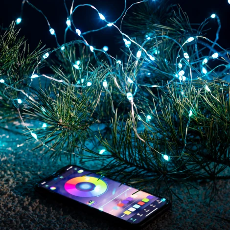 Светодиодная гирлянда Нить с управлением смартфоном 10м RGB ЭРА ЕGNIG - PU-1