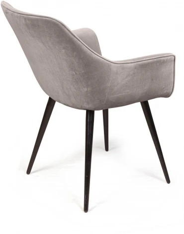 Стул Archi поворотный 90 градусов, функция возврата, антишум, бархат пепельно-бежевый 25, опора конус Top Concept арт.22054