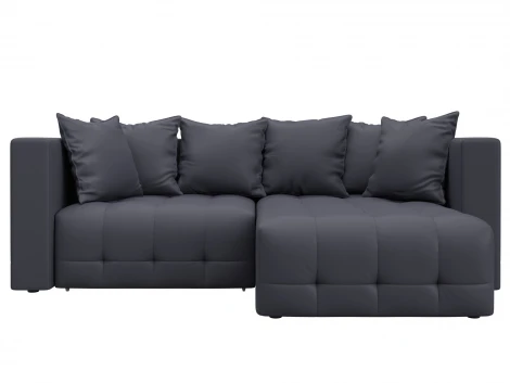 Диван угловой Лига-052 НПБ угол универсальный (ЛДСП,Брус,Фанера/Пластик/Экокожа/Серый) Лига Диванов 129913