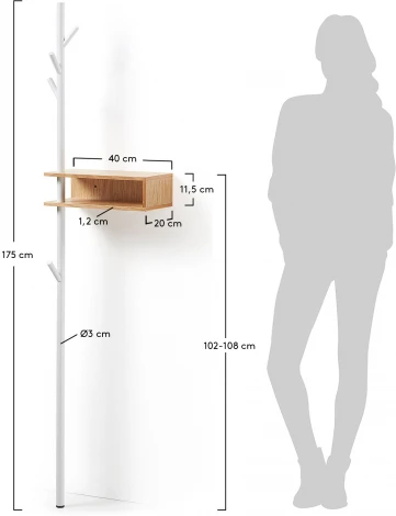 Вешалка Belgrad 175 см La Forma (ex Julia Grup) арт.052612