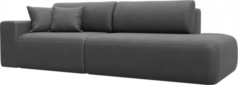 Диван прямой Лига-036 НПБ Модерн подлокотник слева Лига Диванов (Замша) арт.127721L