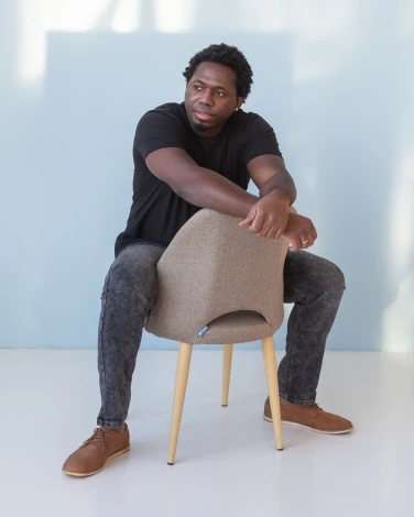 Стул R-Home Ledger СвСер Эко Чёрн