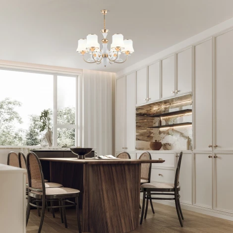 Подвесная люстра Arte Milano Florentia-1097 301097/6 Wh/Gd (220V, на цепи)