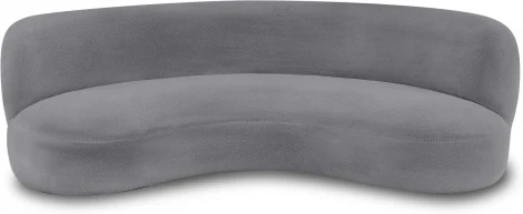 Диван Patti 2400 ОГОГО (арт.853233), (Мех/Серый)