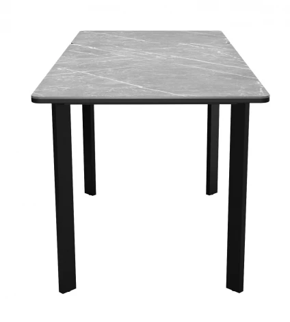 Стол DikLine LK110 Керамика Серый мрамор/подстолье черное/опоры черные