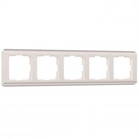 Рамка на 5 постов Stream (перламутровый) Werkel W0052113 (a051280)