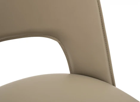 Стул обеденный экокожа бежевый+бронза 47*52*87см Garda Decor арт.163YH-06574