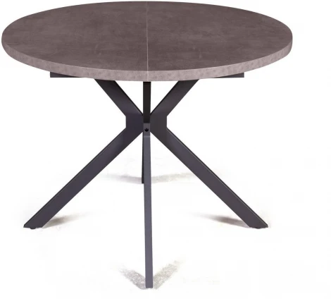 Стол Top Concept круглый Vegas раздвижной (100+40) камень темный