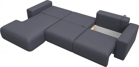 Диван угловой Лига-036 НПБ Классик Лонг левый угол Лига Диванов (Экокожа) арт.127793L