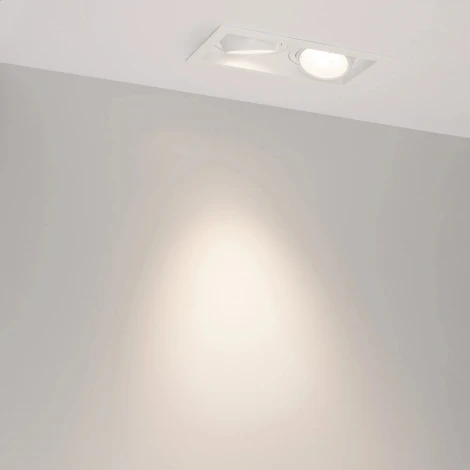 Встраиваемый светильник светодиодный MS-VORTEX-BUILT-S210x117-2x20W Day4000 (WH-WH, 40 deg, 230V) (Arlight, IP20 Металл) 057768