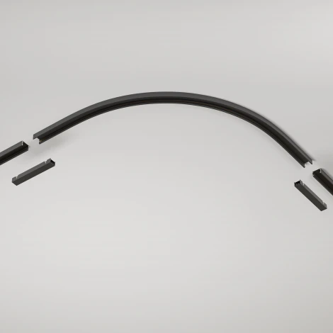 Коннектор радиусный R300, черный Maytoni Accessories for tracks Basity TRA172CL-R300-11B (48V)