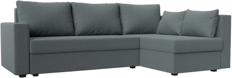 Диван угловой Мансберг правый угол (Серый/Рогожка) Лига Диванов арт.121538