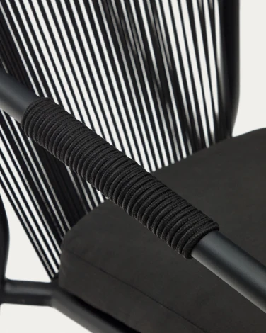 Xelida Садовый стул из алюминия и черного шнура La Forma (ex Julia Grup) арт.157315