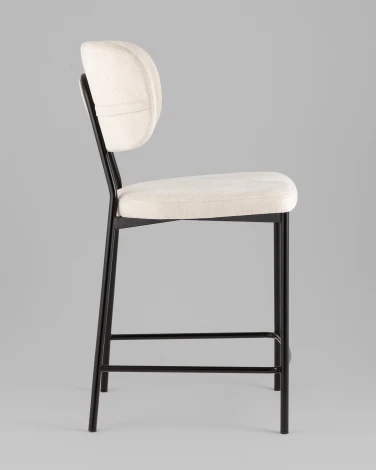Стул полубарный Ханна иск.замша молочный 2 шт. Stool Group УТ000042797