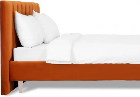 Кровать Queen II Sofia L 1600 ОГОГО (арт.577471), (Ткань/Оранжевый)