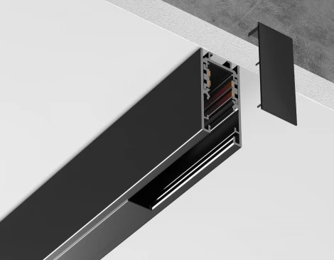 Шинопровод магнитный накладной/подвесной Magnetic standard 48V 1м 10mm Ambrella Track System GL1912