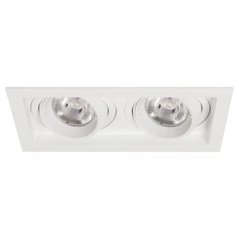 Встраиваемый светильник светодиодный MS-VORTEX-BUILT-S210x117-2x20W Day4000 (WH-WH, 40 deg, 230V) (Arlight, IP20 Металл) 057768