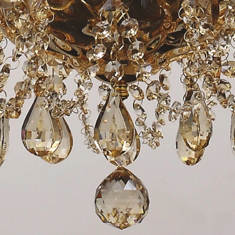 Подвесная люстра Favourite Brendy 1738-12P (220V, хрусталь, на цепи, подсвечник, свеча)