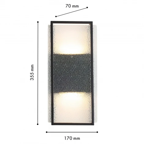 Настенный уличный светильник Favourite Powder 4826-2W 2xLEDx8W 3000K IP65