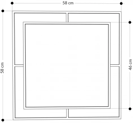 Настенное зеркало LEVE CORNER MIRROR