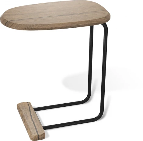 Столик приставной Sheffilton SHT-CT23 черный муар/лесной орех от фабрики Sheffilton