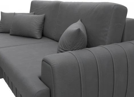 Диван угловой Лига-057 НПБ угол левый Лига Диванов (Замша) арт.129285L