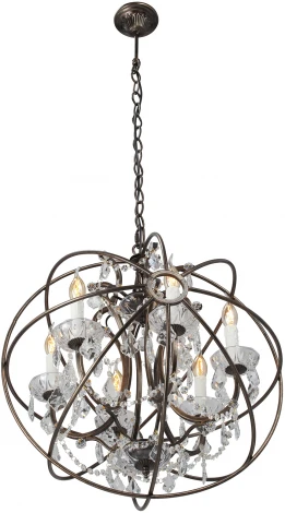 Подвесная люстра Vitaluce V5816-7/6, 6xE14 макс. 40Вт V5816-7/6 (220V, на цепи, подсвечник, свеча)