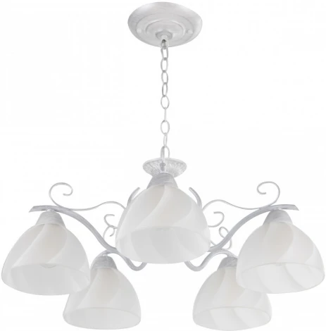 Подвесная люстра Arte Milano Amalfi-0644 330644/5 WT+SL (220V, на цепи)
